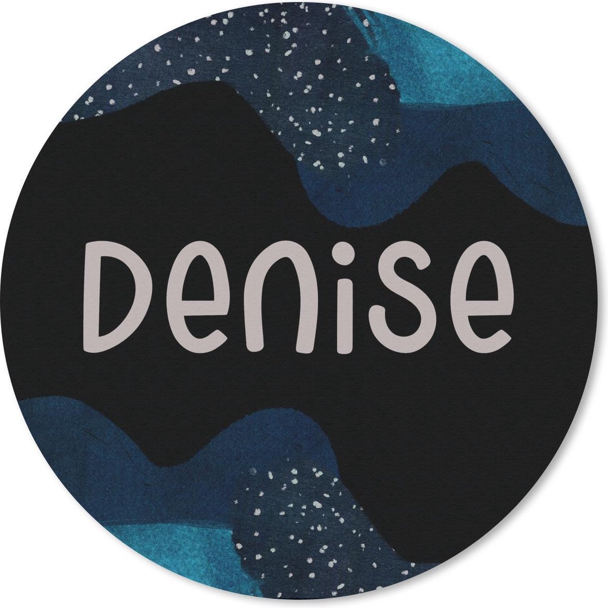 Muismat rond 40x40 cm - Mousepad Denise - Pastel - Meisje - Ronde muismatten