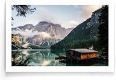 Walljar - Lago di Braies - Muurdecoratie - Poster