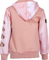 Meisjes vest Roze/zalm met paarden | Maat 104/ 4Y