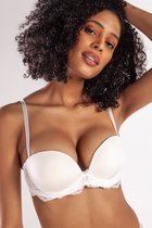 Gracia Voorgevormde Push-up Strapless BH - Maat 70B - Ivoor