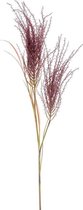 Pampas grass kunsttak 2 stuks burgundy