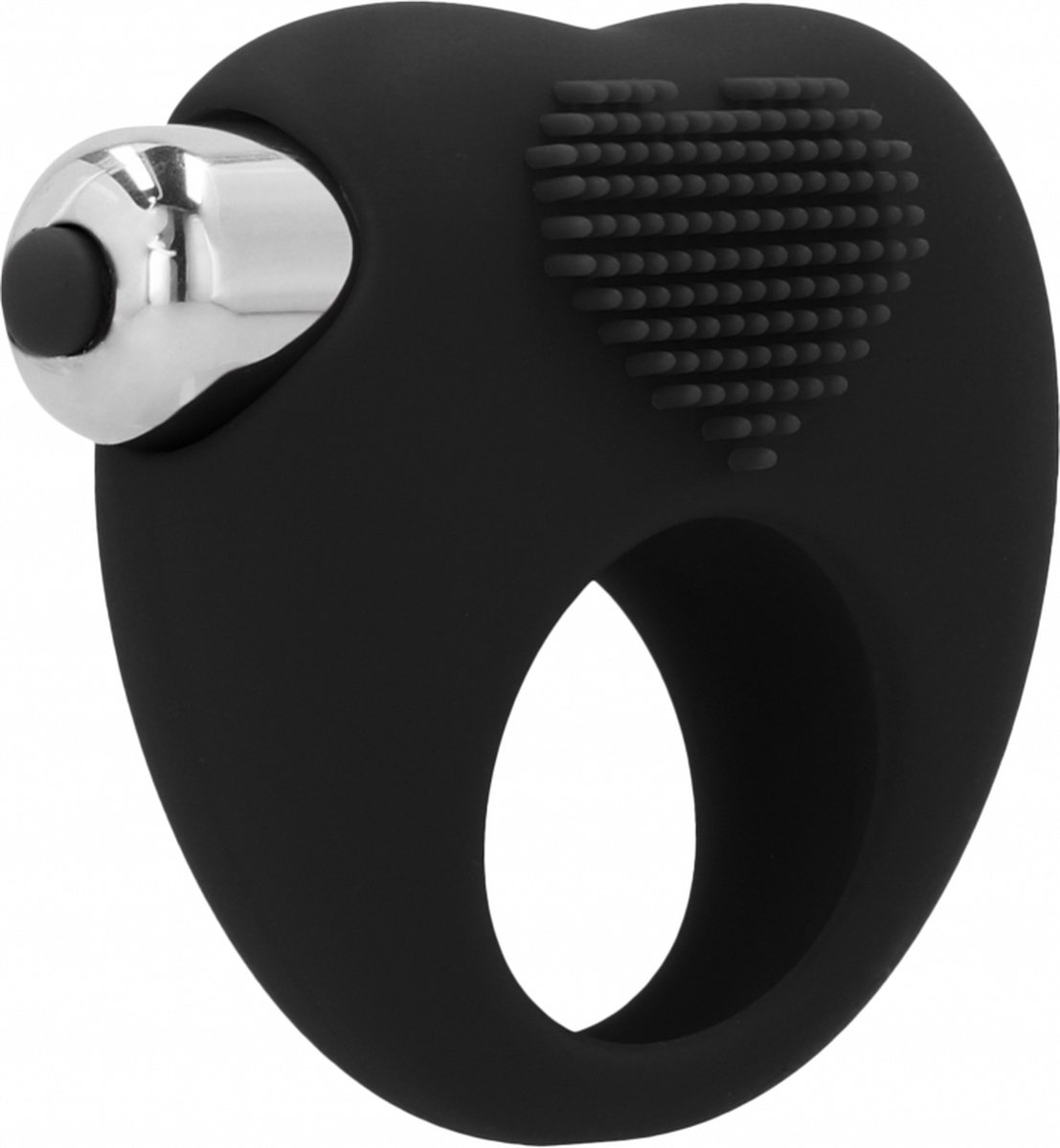 Simplicity AUBIN Vibrerende Cockring van Siliconen - Zwart