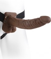 Pipedream  | 9 Hollow Strap-On with Balls - Brown