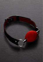 Shots - Steel Ovale Silicone Bal Gag red