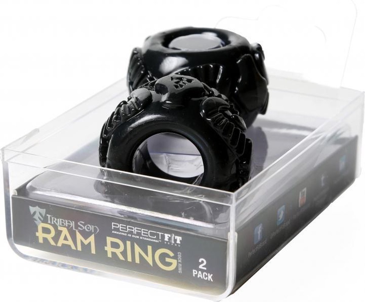 Perfect Fit - Ram Ring Kit Double Zwart - Penisring