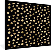 Cadre photo avec poster - Motifs - Pois - Goud - 40x40 cm - Cadre poster