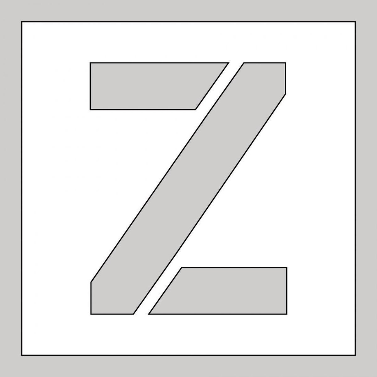 Sjabloon Letter Z 500 X 500 Mm Bol