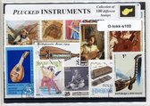 Tokkelinstrumenten – Luxe postzegel pakket (A6 formaat) : collectie van 100 verschillende postzegels van tokkelinstrumenten – kan als ansichtkaart in een A6 envelop - authentiek ca