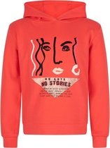 Indian Blue meiden hoodie Stories Warm Coral