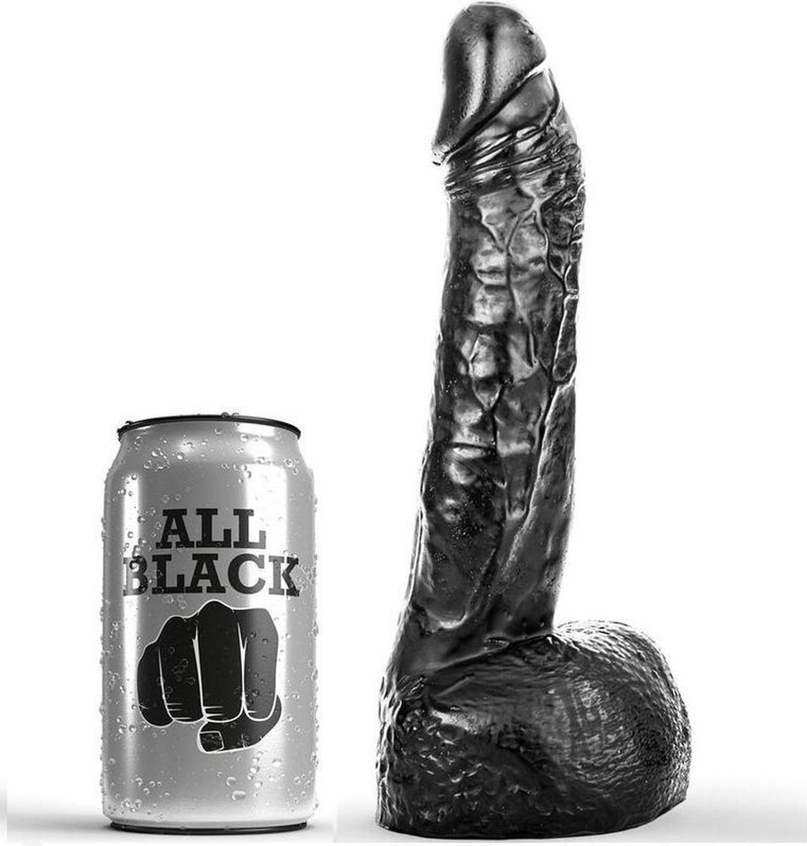Goedkoopste All Black Realistische Dildo 22 cm