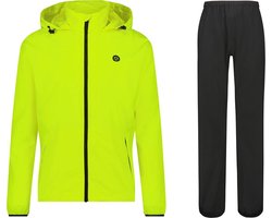 AGU GO Regenpak Essential Unisex - Geel - XL - Dames & Heren - Waterdicht & Ademend