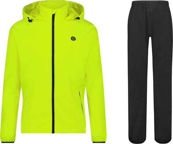 AGU GO Regenpak Essential Unisex - Geel - XL - Dames & Heren - Waterdicht & Ademend