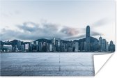 Skyline in the evening Hong Kong Poster 90x60 cm - Tirage photo sur Poster (décoration murale salon / chambre) / Poster Villes