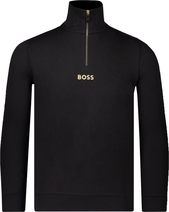 Hugo Boss Sweater Zwart Normaal Maat S Mannen Lente/Zomer