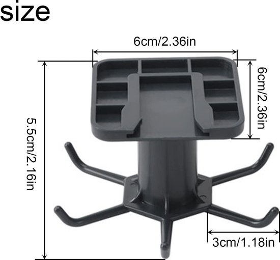 Houdao 2 Stück 360° Drehbare Hakenleiste – Selbstklebend, Ohne Bohren, Für Küche & Bad!