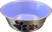 Nobleza Kattenvoerbak - Hondenvoerbak - Drinkbak hond - Voerbak kat - Drinkbak kat - RVS - Blauw