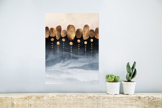 Affiche Or - Abstrait - Luxe - 30x40 cm