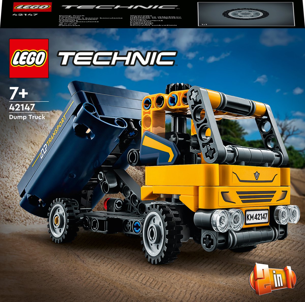 LEGO Technic Kiepwagen, 2in1 Bouwvoertuigen Speelgoed - 42147 - LEGO