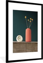 Cadre photo avec affiche - Wekker - Fleurs - Nature morte - 60x90 cm - Cadre pour affiche