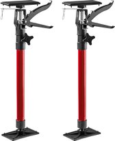tectake - 2 bouwstempels - 30kg rood - verstelbaar van 51-115cm - 402615