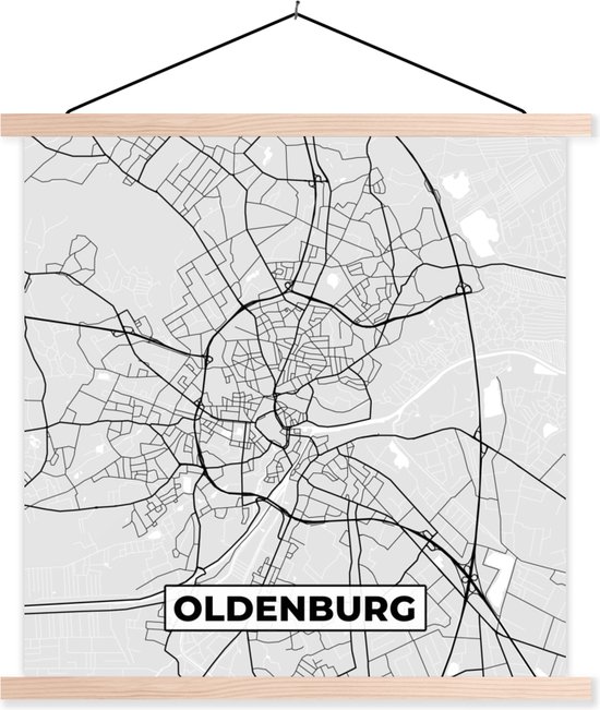 Posterhanger incl. Poster - Schoolplaat - Kaart - Stadskaart ...