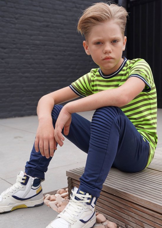 CAMLAKEE Jongens Broeken Cargobroek Joggingbroek voor Kinderen, Casual Streetwear met Elastische Manchetten Marine 12-13 Jaar Maat: 160