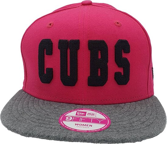 New Era - Chicago Cubs - Baseball - Snapback Hat - 9FIFTY - Small/Medium - Roze/Grijs