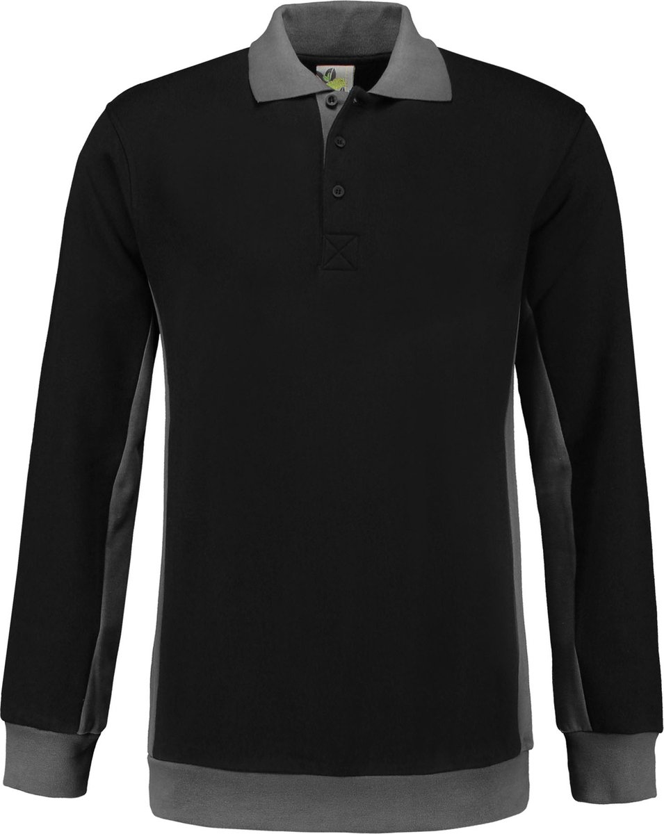 Lemon & Soda 4700 Unisex Regular Fit Polosweater-Black/PG-M