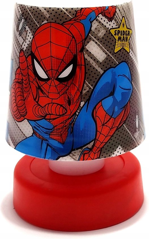 Spiderman Marvel nachtlampje - 10 cm - Werkt op 3 AAA batterijen - Kinderkamer