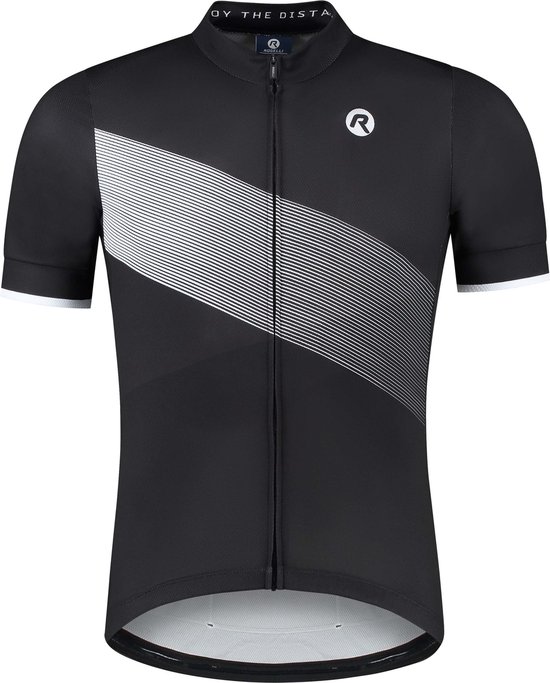 Rogelli Groove Fietsshirt Heren - Korte Mouw - Wielershirt - Zwart - Maat 5XL