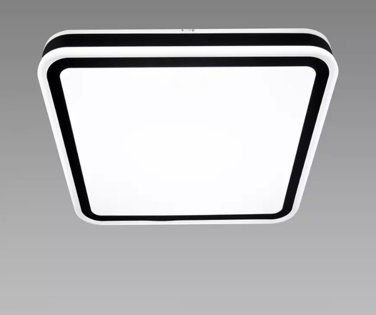 Led plafondlamp - Keuken/Badkamerlamp/buitenlamp - Vierkant - 48w - 4100K Daglicht wit - 5410 Lumen - IP44 - Zwart - 430mm