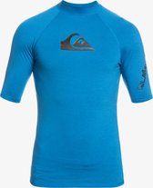 Quiksilver - UV Surf T-shirt voor mannen - All Time Korte mouw - UPF50 - Snorkel Blue - Blauw - maat XS