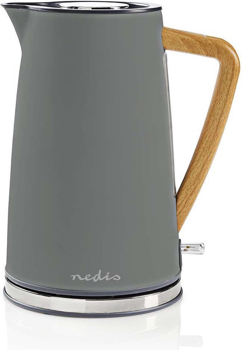 Nedis KAWK510EGY Waterkoker 1,7L 2200W Soft-Touch Grijs