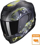 Scorpion Exo-520 Evo Air Melrose Matt Black-Yellow XS - Maat XS - Helm