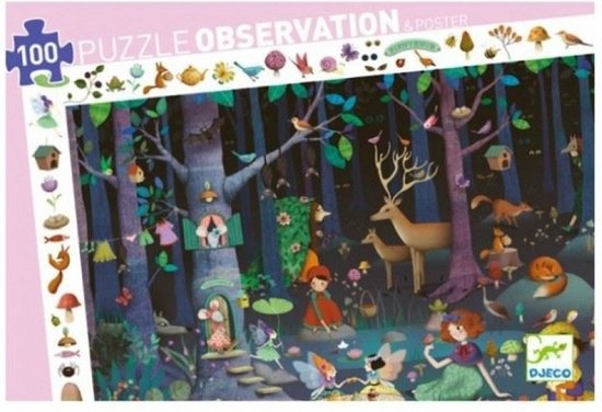 Djeco - Puzzle - Forêt Enchantée - 100 pièces