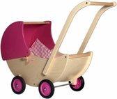 Bol.com Van Dijk Toys Poppenwagen Hout 57 Cm Roze aanbieding