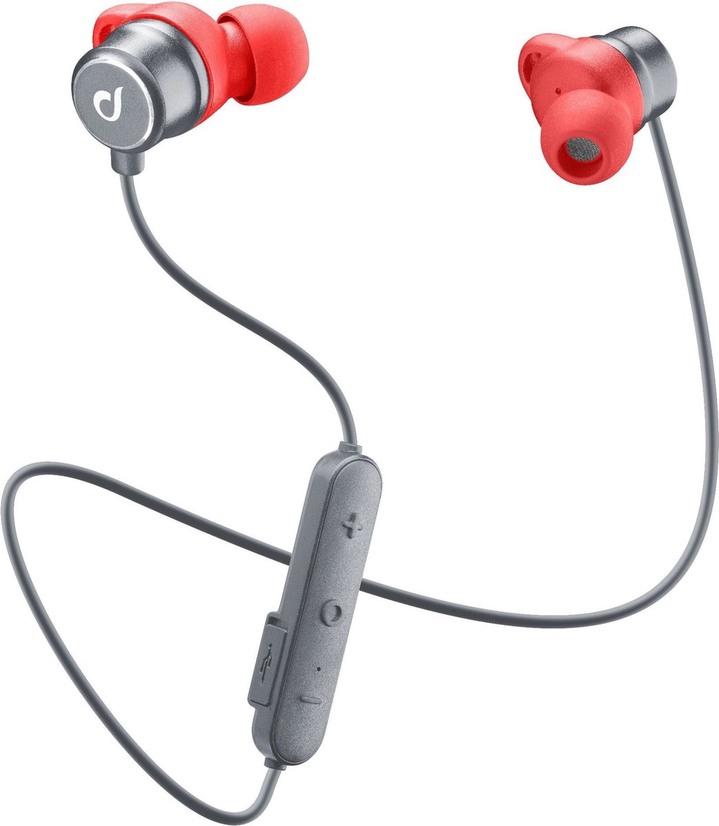 Cellularline Run Headset Draadloos In-ear Sporten Bluetooth Zwart, Rood