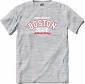 Boston 1996| Boston - Vintage - Retro - T-Shirt - Unisex - Donker Grijs - Gemêleerd - Maat XXL