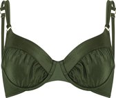 Hunkemöller Dames Badmode Niet-voorgevormde beugel bikinitop Crete - Groen - maat G75
