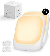 Dimbare Stopcontact Nachtlampjes voor Kinderen & Volwassenen - Babykamer - Warm Wit - 2 Stuks