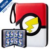 Afbeelding van het spelletje Brewthan® Verzamelmap geschikt voor Pokémon - 50 Pagina's - 400 Kaarten - 4 Pocket - Premium Kwaliteit - Roodwit