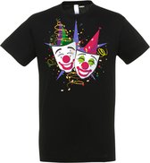 T-shirt kinderen Carnaval Masker | Carnaval | Carnavalskleding Kinderen Baby | Zwart | maat 80