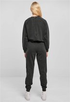 Urban Classics - Small Embroidery Long Sleeve Terry Jumpsuit - 4XL - Zwart