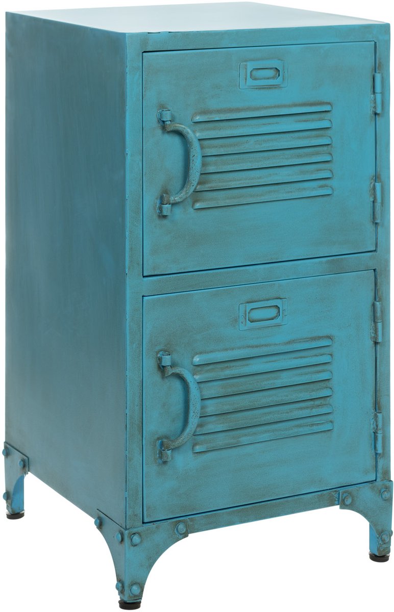 Lockerkast Blauw - Locker Met 2 Deuren - Lockerkast metaal