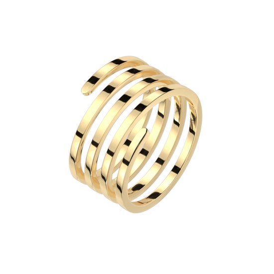 Ringen Dames - Ring Dames - Dames Ring - Goudkleurig - Gouden Ring - Gouden Ring Dames - Ring - Ringen - Sieraden Dames - Minimalistisch - Helix