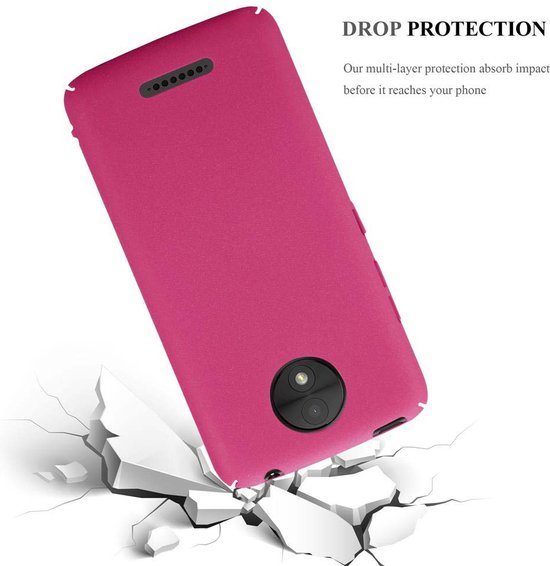 Custodia Cadorabo A Libro Per Motorola Moto C Plus, Colore Rosso Mela, Chiusura Magnetica, Protezione Frontale E Posteriore - 3