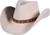 Cowboyhoed Ames - Cowboy - Dames En Heren - Een Stuk - One Size -Beige