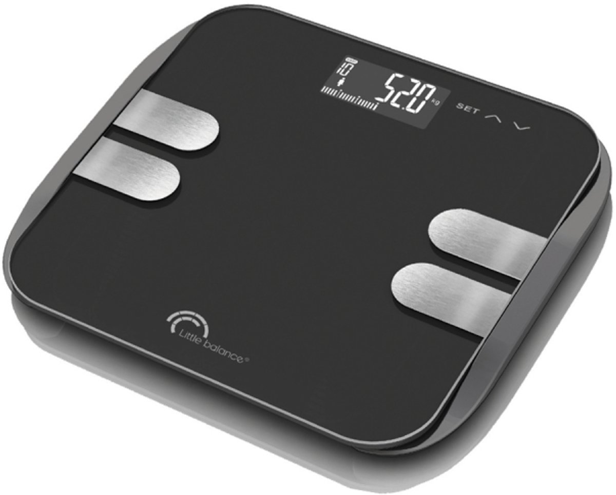 Little Balance 8210 weegschaal Vierkant Zwart Elektronische weegschaal