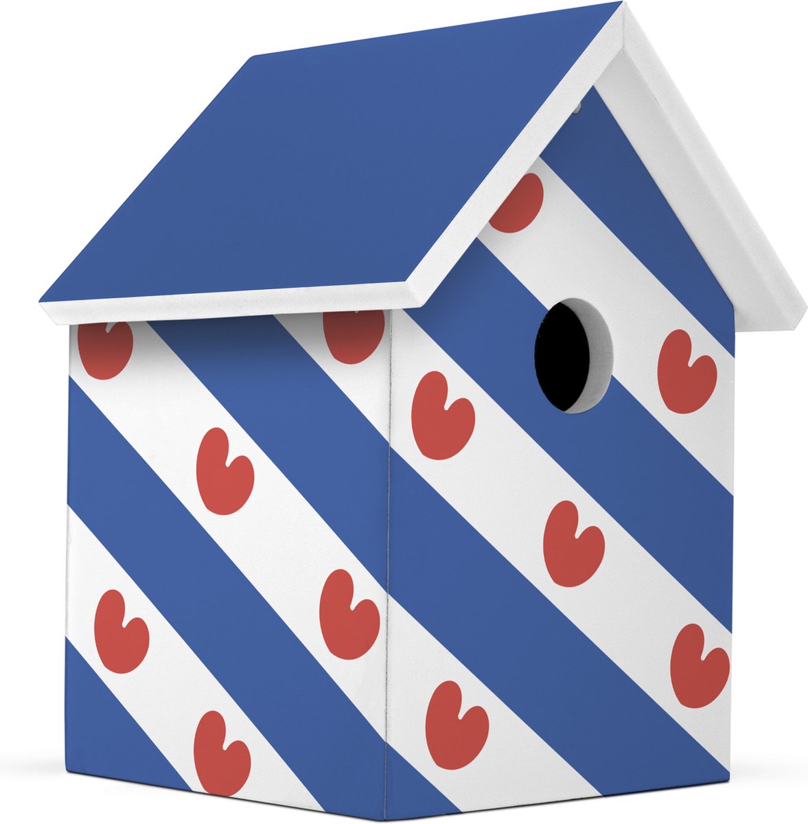 Milieuvriendelijk Vogelhuisje - Provincie Friesland Handgemaakt - L15 x B15 x H20 cm