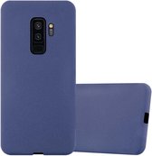 Cadorabo Hoesje geschikt voor Samsung Galaxy S9 PLUS in FROST DONKER BLAUW - Beschermhoes gemaakt van flexibel TPU silicone Case Cover